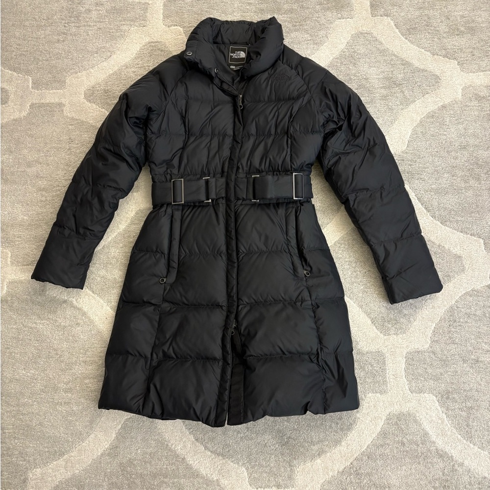 The North Face Women's Black Belted Puffer Coat
